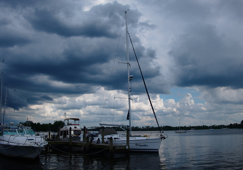 Storm clouds over Washington